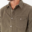 Criquet Men's Corduroy Pearl Snap Long Sleeve Shirt