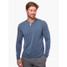The Fair Harbor Men's Seabreeze Henley in Dark Denim Blue The Fair Harbor Men's Seabreeze Henley in Dark Denim Blue