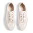 The Clae Men's Deane Leather Sneakers in Off White and White