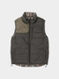 Duck Camp Men's DryDown Reversible Vest in Raven/Woodland