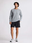 Free Fly Men's Bamboo Lightweight Fleece Crew Pullover in Heather Grey