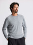 Free Fly Men's Bamboo Lightweight Fleece Crew Pullover in Heather Grey Free Fly Men's Bamboo Lightweight Fleece Crew Pullover in Heather Grey