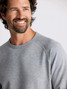 Free Fly Men's Bamboo Lightweight Fleece Crew Pullover in Heather Grey