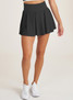Thrive Societe Women's Pleated Skort in Black