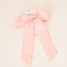 The Darling Effect Ruffle Hair Bow in Blush