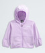 The North Face Infants' Glacier Full Zip Hoodie in Lite Lilac front view