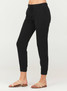 Bella Dahl Women's Pocket Joggers in Vintage Black back view