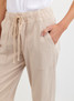 Bella Dahl Women's Pocket Joggers in Moonstone side view