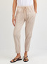Bella Dahl Women's Pocket Joggers in Moonstone back view