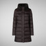 Save The Duck Women's Dalea Jacket in Brown Black detail view