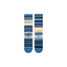 Stance Curren Stripe Crew Socks Capri Blue detail