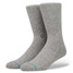 Stance Icon Cotton Crew Socks in Grey Heather