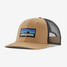 Patagonia P-6 Logo Trucker Hat in Grayling Brown