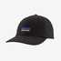 Patagonia P-6 Label Trad Hat in Black Patagonia P-6 Label Trad Hat in Black