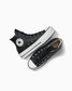 Converse Women's Chuck Taylor All Star Leather Platform High Top Shoes in Black