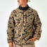 Burlebo Men's Sherpa Quarter Zip Pullover in Rocky Mountain Camo model front