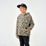 Burlebo Boys' Fleece Hoodie in Classic Deer Camo full length