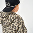 Burlebo Boys' Fleece Hoodie in Classic Deer Camo side view