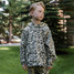 Burlebo Boys' Fleece Hoodie in Classic Deer Camo back view