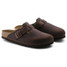 The Birkenstock Women's Boston Clogs in Habana Oiled Leather
