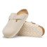 The Birkenstock Women's Boston Clogs in Oyster Suede