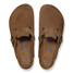 The Birkenstock Men's Boston Clogs in Dark Tea Brown