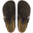 The Birkenstock Men's Boston Clogs in Mocha Suede