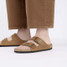 The Birkenstock Men's Arizona Sandals in Cognac Leather