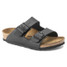 Birkenstock Kids' Arizona Sandals Black Leather front view