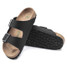 The Birkenstock Women's Arizona Sandals in Black Biribuc
