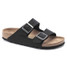 The Birkenstock Women's Arizona Sandals in Black Biribuc