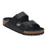 The Birkenstock Women's Arizona Sandals in Woven Embossed Black Leather