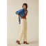 Faherty Women's Sunfair Denim Shirt front view