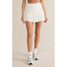 The Z Supply Women's Playing Doubles Skirt in White The Z Supply Women's Playing Doubles Skirt in White