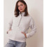 Marine Layers Women's Corbet Funnel Neck Pullover in Light Heather Grey
