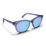 The Blenders Palmy Sunglasses in the Crystal Indigo Colorway