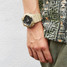 G-Shock GA100L-8A Analog-Digital Watch Tan side view