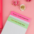 The Chez Gagné Lined Notepad in Pink