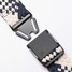Arcade Futureweave Woven Belt Oat/Navy front view