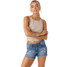 O'Neill Women's Cody 4" Shorts in Blue Grass Wash front view