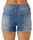 O'Neill Women's Cody 4" Shorts in Blue Grass Wash side detail