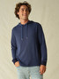 The Fair Harbour Men's Textured Tailwind Hoodie in Navy The Fair Harbour Men's Textured Tailwind Hoodie in Navy