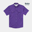 Poncho Outdoors Billy Bob Western Snapshirt Purple full length view