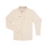 Poncho Outdoors Men's Western Snapshirt Big Bend tan brown plaid front