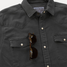 Poncho Men's Denim Matamoros Snapshirt  in Black