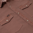 Poncho Men's Denim Marathon Snapshirt in Burgundy