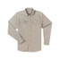 Poncho Outdoors Men's Denim Snapshirt in blue, front angle view