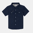 The Poncho Outdoors Boys' Western Snapshirt in Navy