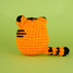 The Woobles Tanya the Tiger Crochet Kit front view