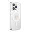 PopSockets Clear Glitter Silver PopGrip front view